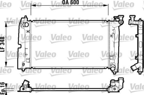 Радіатор, охолодження двигуна Valeo 734199