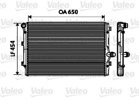 Радіатор, охолодження двигуна Valeo 734333