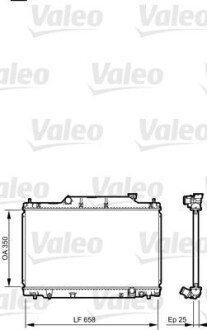 Радіатор охолодження Valeo 734702