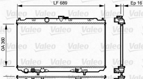 Радіатор Valeo 734706