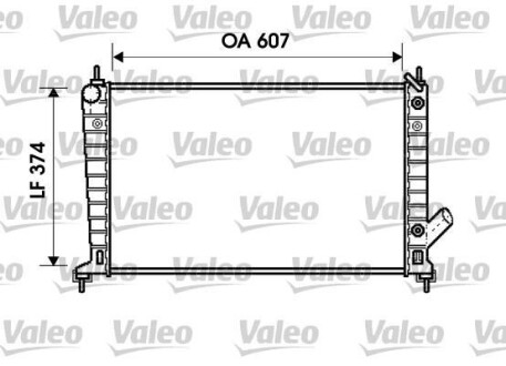 Радиатор, охлаждение двигател Valeo 734830