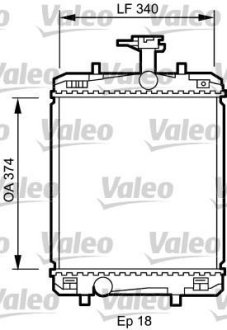 Радиатор, охлаждение двигател Valeo 735072