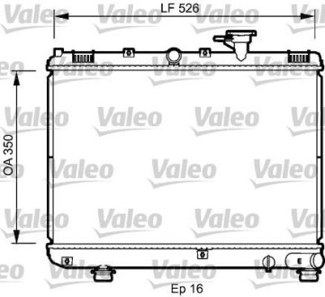 Радиатор, охлаждение двигател Valeo 735077