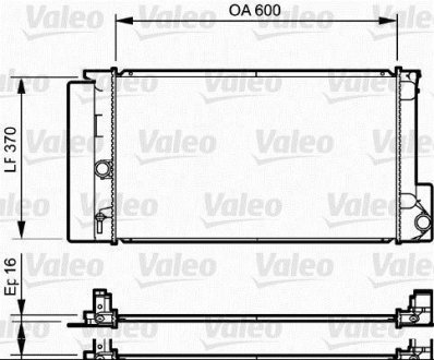 Радиатор, охлаждение двигател Valeo 735250