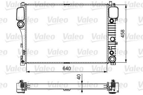 Радіатор охолоджування Valeo 735299