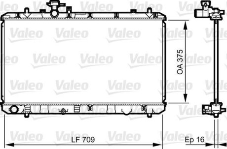 Радіатор, охолодження двигуна Valeo 735407