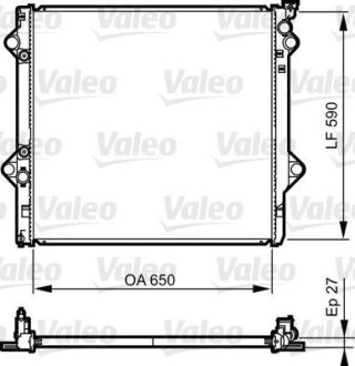 Радіатор системи охолодження Valeo 735569 (фото 1)