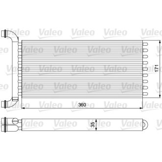 Радіатор обігрівача Valeo 811521