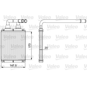 Радіатор обігрівача Valeo 811540