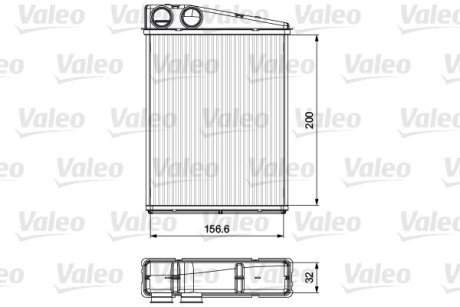 Радіатор пічки MERCEDES Valeo 811542