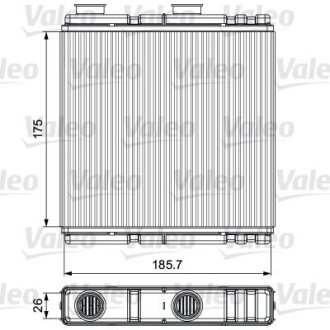 Радіатор пічки RENAULT Valeo 811543