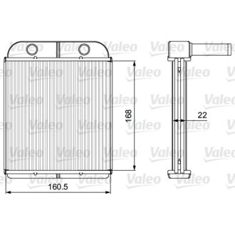 Радіатор обігрівача Valeo 811559
