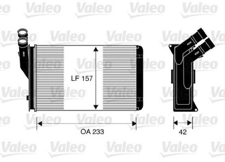 Радіатор обігрівача Valeo 812044