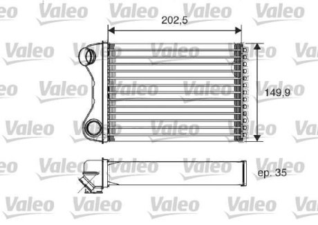 Теплообменник, отопление салона Valeo 812211