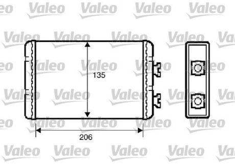 Радіатор обігрівача Valeo 812220