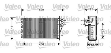 Радіатор пічки Valeo 812221