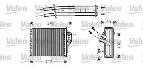 Радіатор обігрівача Valeo 812336