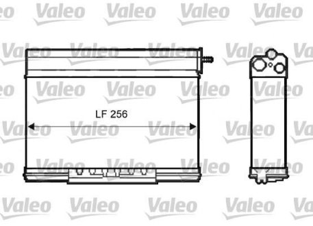 Теплообменник, отопление салона Valeo 812401