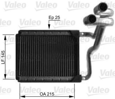 Теплообменник, отопление салона Valeo 812441