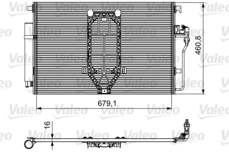 Конденсатор без хладогена Valeo 812502