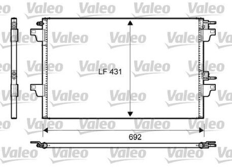 Конденсатор без хладогена Valeo 814007