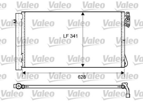 Конденсатор без хладогена Valeo 814012 (фото 1)