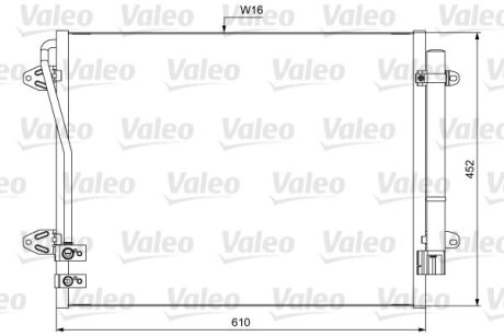 Конденсатор без хладогену Valeo 814039 (фото 1)