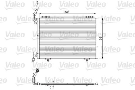 Конденсатор, кондиционер Valeo 814075