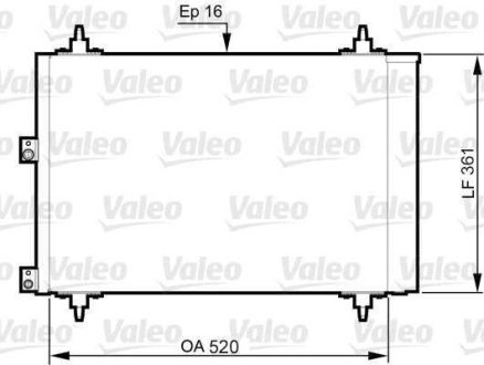 Конденсатор, кондиционер Valeo 814080