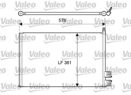 Радіатор кондиціонера Valeo 814083