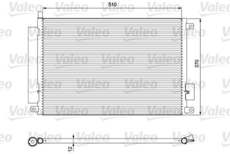 Радіатор кондиціонера Valeo 814155