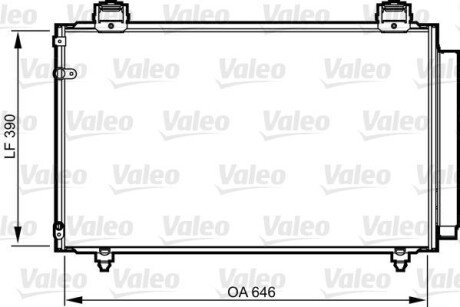 Радіатор кондиціонера Valeo 814208