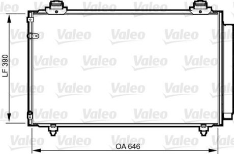 Радіатор кондиціонера Valeo 814211