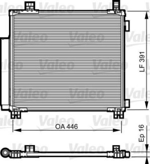 Радіатор кондиціонера Valeo 814220