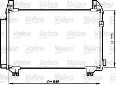 Радіатор кондиціонера Valeo 814224