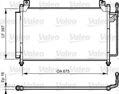 Радіатор кондиціонера Valeo 814235 (фото 1)