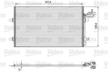 Конденсатор, кондиционер Valeo 814323