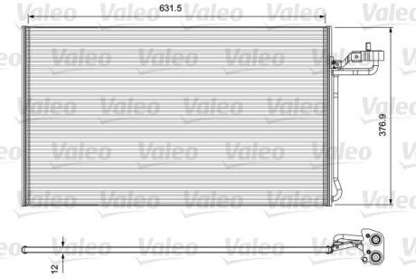 Радіатор кондиціонера Valeo 814325