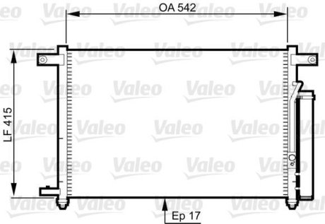 Радіатор кондиціонера Valeo 814344