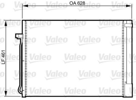 Конденсатор, кондиционер Valeo 814367