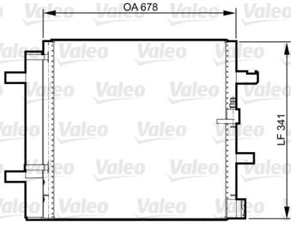 Конденсатор без хладогена Valeo 814370 (фото 1)