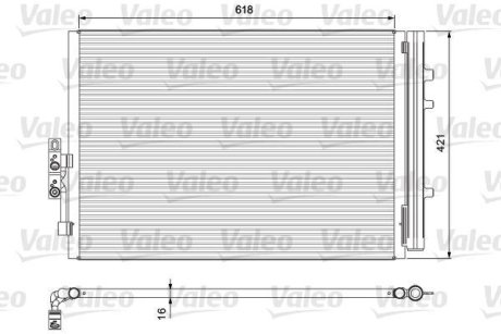 Радіатор кондиціонера Valeo 814387