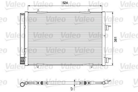 Радіатор кондиціонера Valeo 814406 (фото 1)