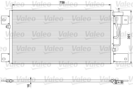 Конденсатор, кондиционер Valeo 815064
