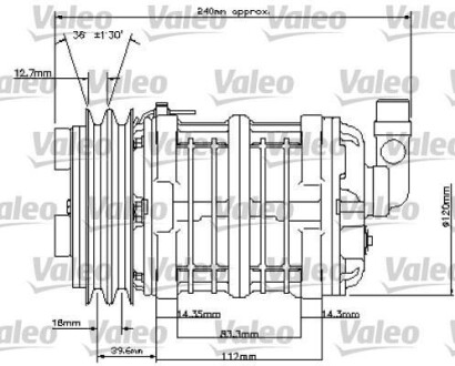 Компресор кондиціонера Valeo 815800