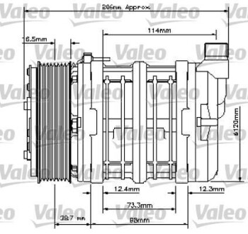 Компресор кондиціонера Valeo 815815