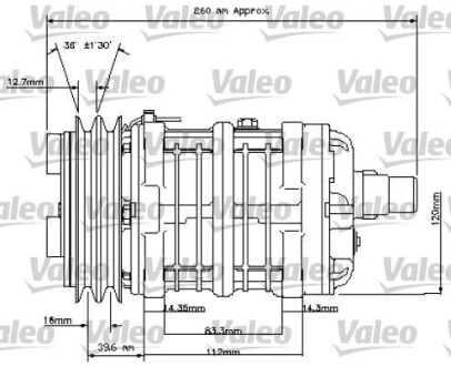 Компресор кондиціонера Valeo 815841