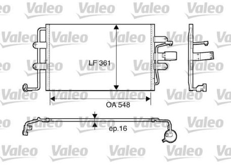 Радіатор кондиціонера Valeo 817427