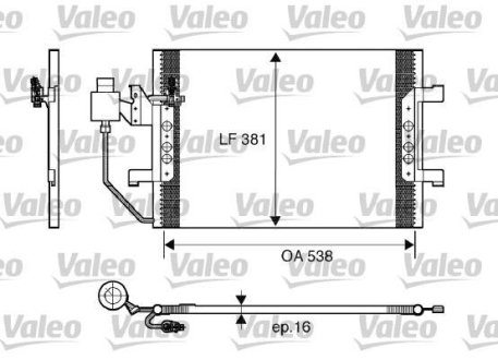 Радіатор кондиціонера Valeo 817504