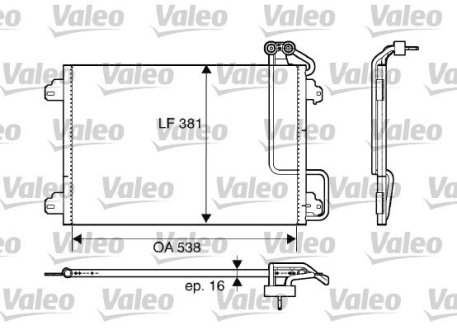 Конденсатор, кондиционер Valeo 817508